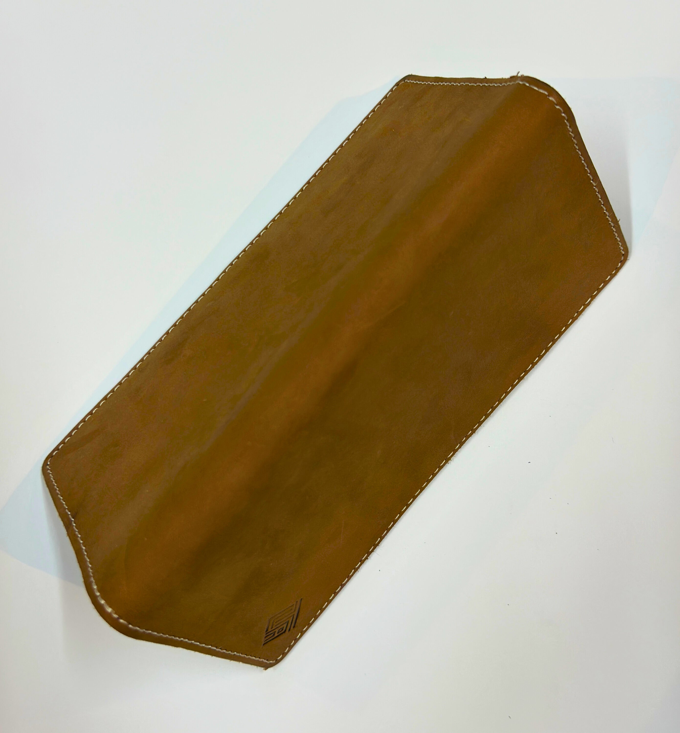 Brown Raw Pure Leather Long Wallet