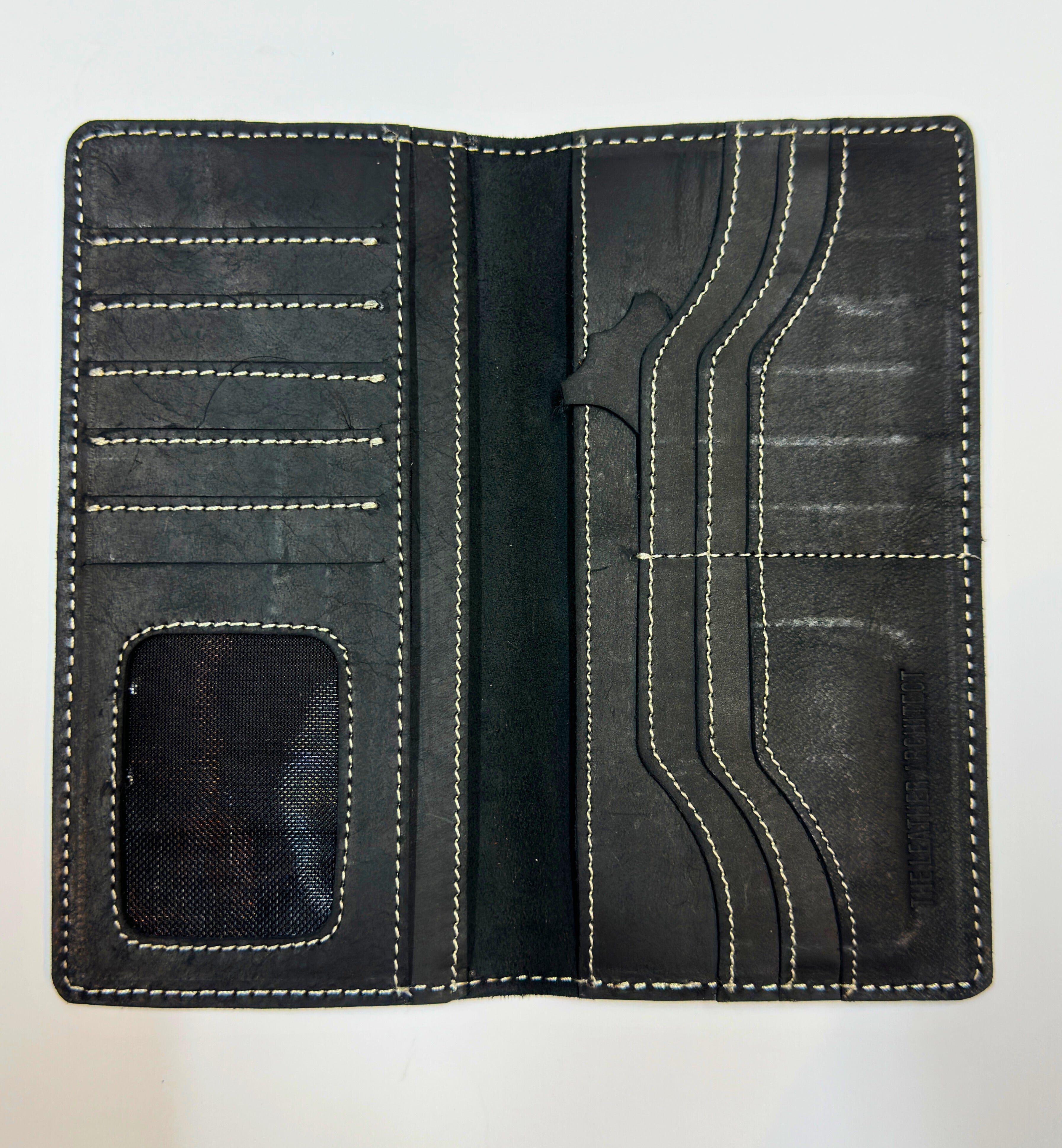 Raw Pure Leather Long Wallet